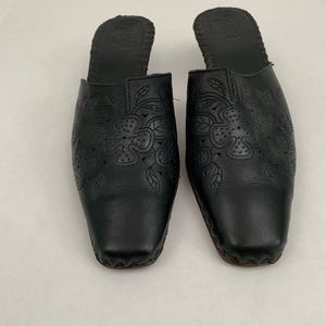 Tsonga mules slides slip on leather